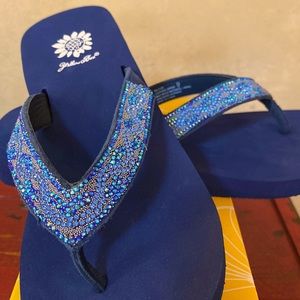 YellowBox Navy Wilcox Sandals